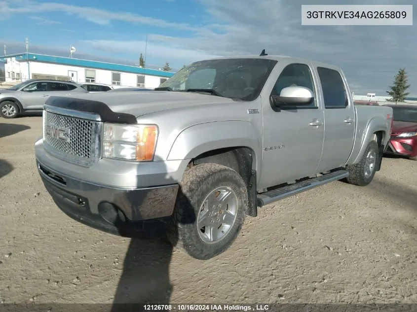 2010 GMC Sierra 1500 VIN: 3GTRKVE34AG265809 Lot: 12126708