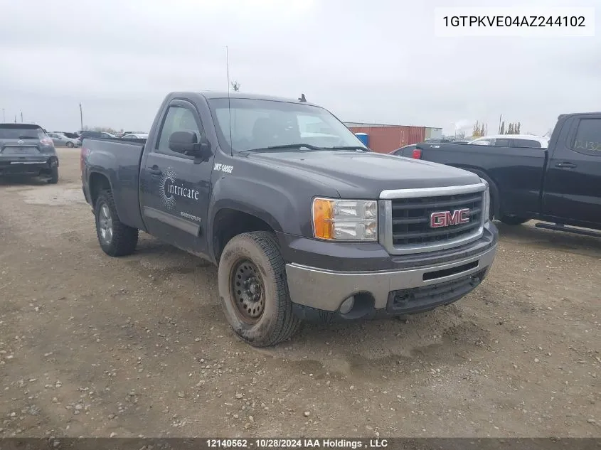 2010 GMC Sierra 1500 VIN: 1GTPKVE04AZ244102 Lot: 12140562