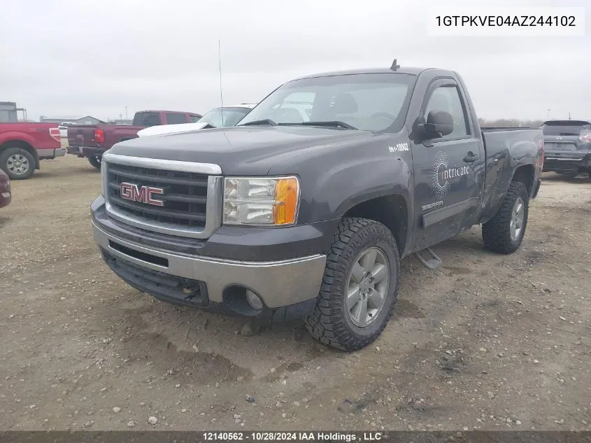 2010 GMC Sierra 1500 VIN: 1GTPKVE04AZ244102 Lot: 12140562