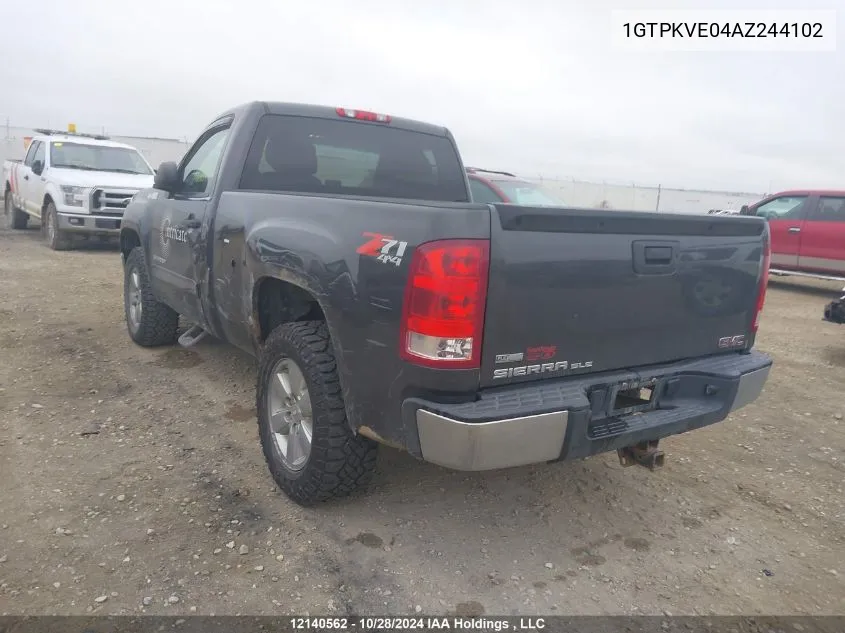 2010 GMC Sierra 1500 VIN: 1GTPKVE04AZ244102 Lot: 12140562