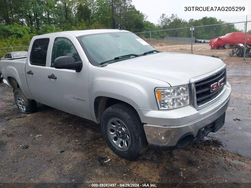 2010 GMC Sierra 1500 Sl VIN: 3GTRCUEA7AG205299 Lot: 39287497