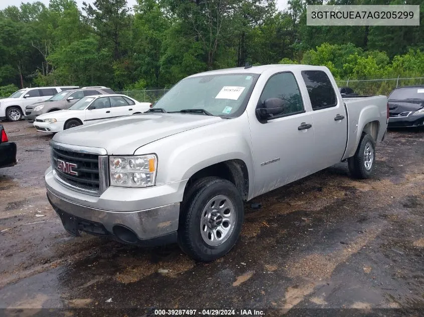 2010 GMC Sierra 1500 Sl VIN: 3GTRCUEA7AG205299 Lot: 39287497