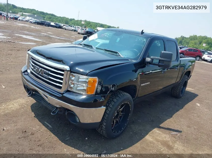 2010 GMC Sierra 1500 Sle VIN: 3GTRKVE34AG282979 Lot: 39664882