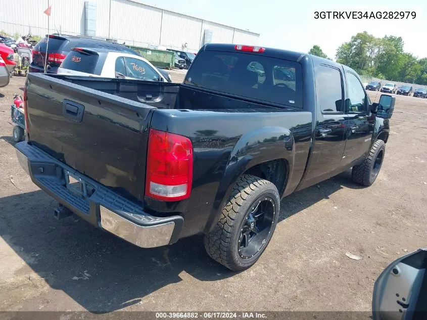 2010 GMC Sierra 1500 Sle VIN: 3GTRKVE34AG282979 Lot: 39664882