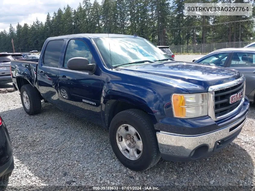 2010 GMC Sierra 1500 Sle VIN: 3GTRKVE33AG297764 Lot: 39759633