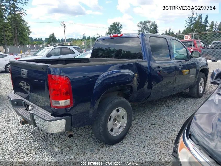 2010 GMC Sierra 1500 Sle VIN: 3GTRKVE33AG297764 Lot: 39759633