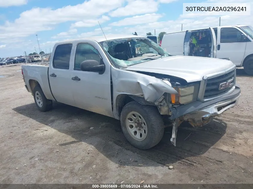 2010 GMC Sierra 1500 Sl VIN: 3GTRCUEA2AG296241 Lot: 39805669