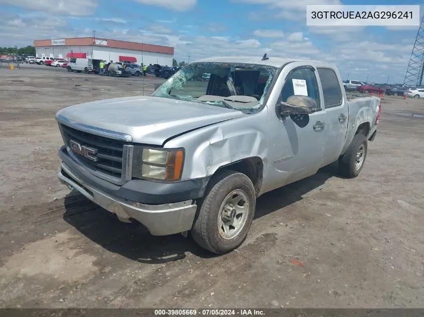 2010 GMC Sierra 1500 Sl VIN: 3GTRCUEA2AG296241 Lot: 39805669