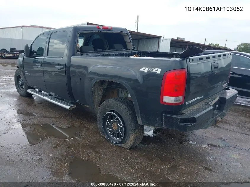 2010 GMC Sierra 2500Hd Sle VIN: 1GT4K0B61AF103052 Lot: 39856470