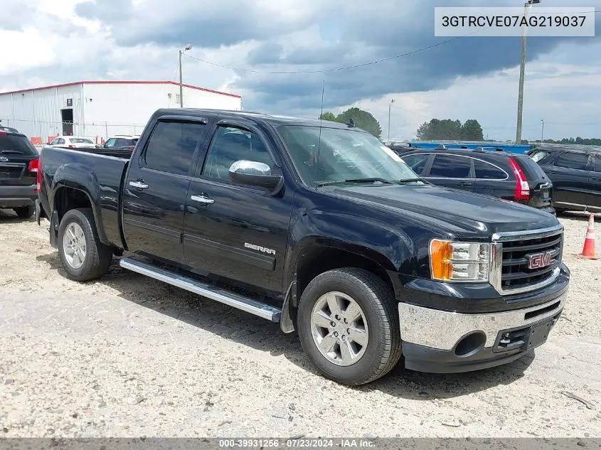 2010 GMC Sierra 1500 Sle VIN: 3GTRCVE07AG219037 Lot: 39931256