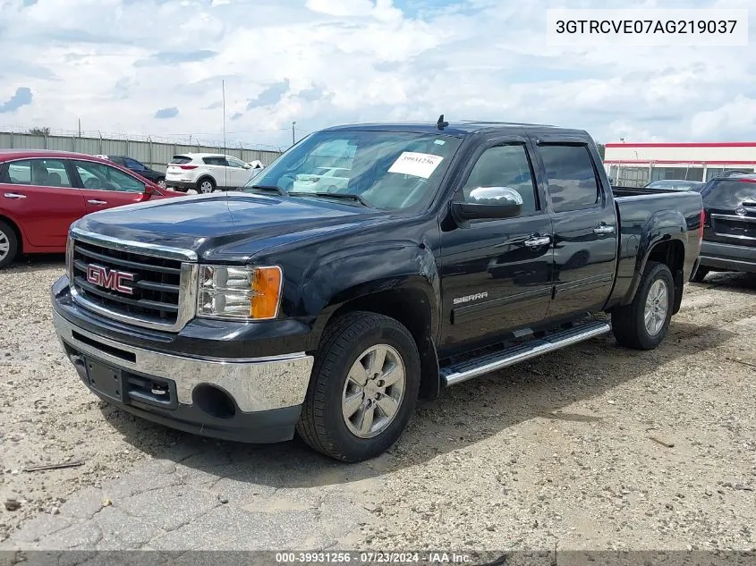 2010 GMC Sierra 1500 Sle VIN: 3GTRCVE07AG219037 Lot: 39931256