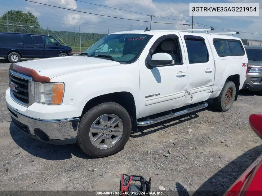 2010 GMC Sierra 1500 Slt VIN: 3GTRKWE35AG221954 Lot: 40017833