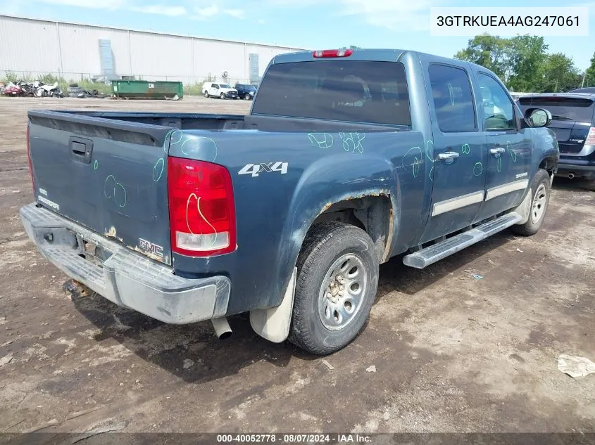 2010 GMC Sierra 1500 Sl VIN: 3GTRKUEA4AG247061 Lot: 40052778