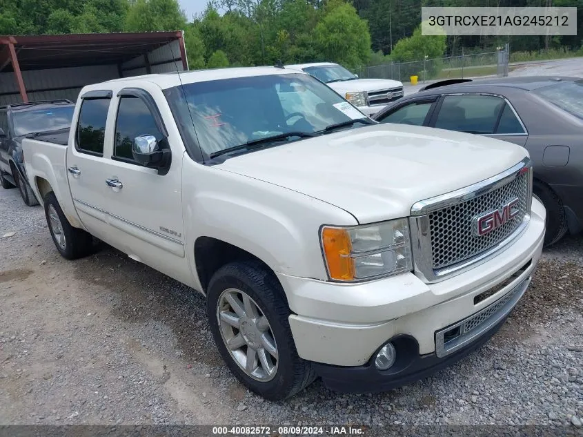 2010 GMC Sierra 1500 Denali VIN: 3GTRCXE21AG245212 Lot: 40082572