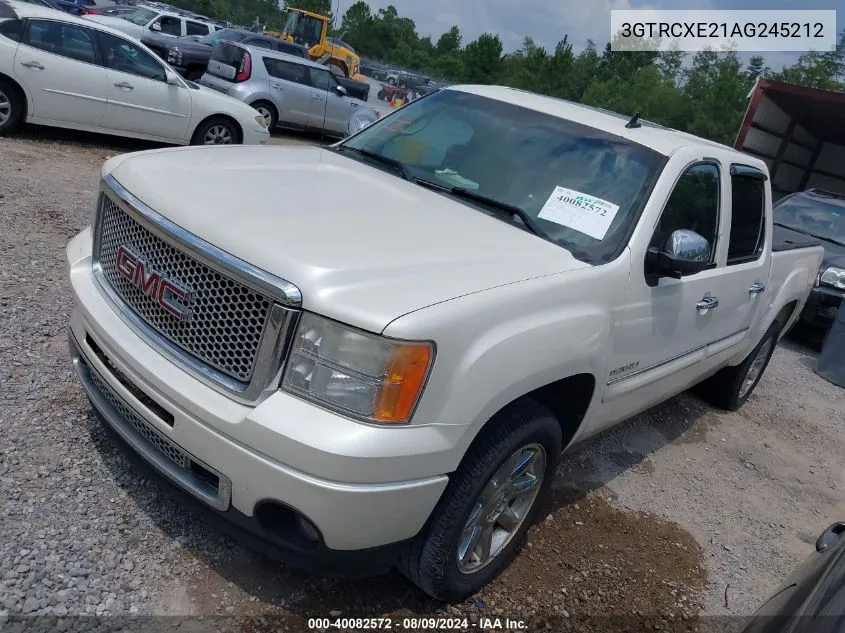 2010 GMC Sierra 1500 Denali VIN: 3GTRCXE21AG245212 Lot: 40082572