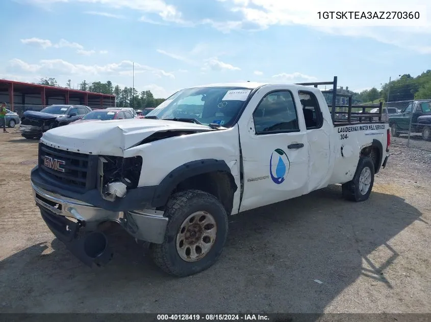 1GTSKTEA3AZ270360 2010 GMC Sierra 1500 Work Truck