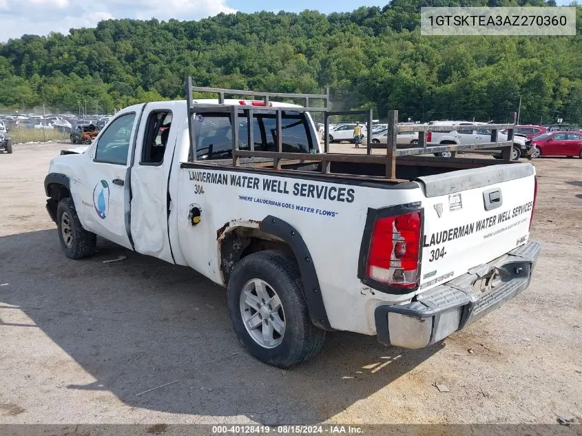 1GTSKTEA3AZ270360 2010 GMC Sierra 1500 Work Truck