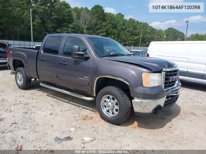 2010 GMC Sierra 2500Hd Slt VIN: 1GT4K1B64AF120398 Lot: 40157016