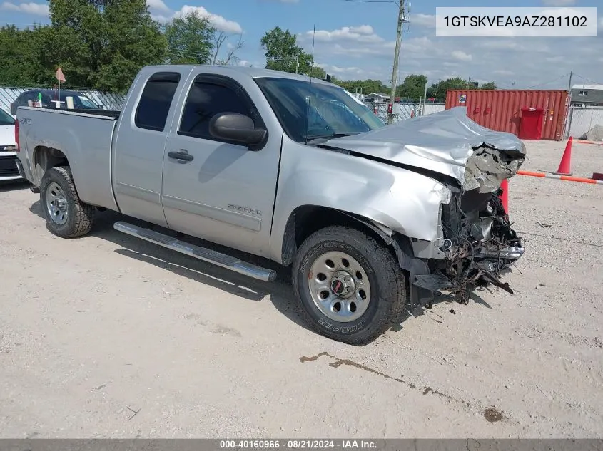 2010 GMC Sierra 1500 Sle VIN: 1GTSKVEA9AZ281102 Lot: 40160966