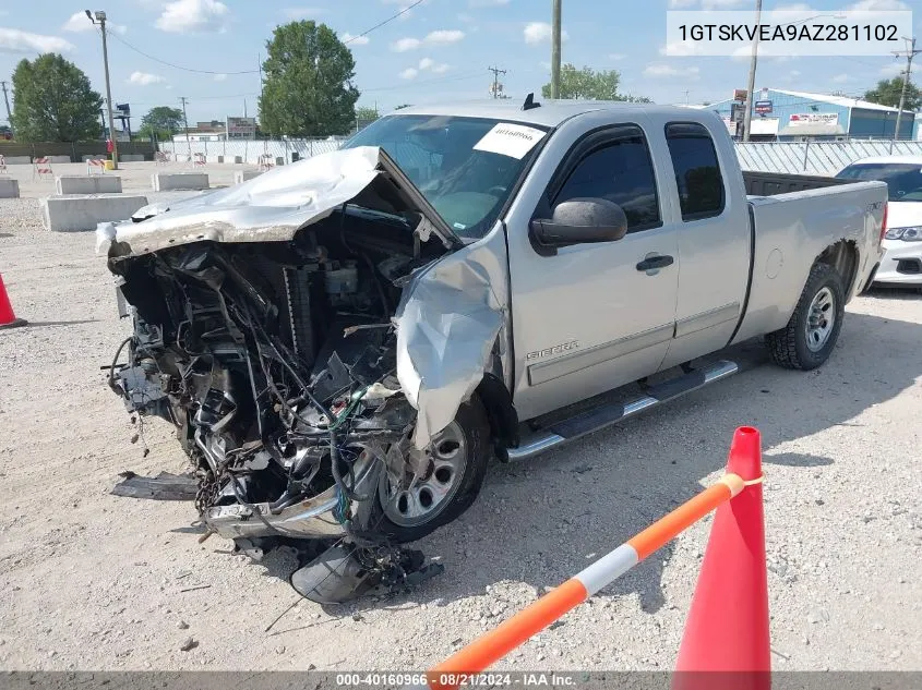 2010 GMC Sierra 1500 Sle VIN: 1GTSKVEA9AZ281102 Lot: 40160966