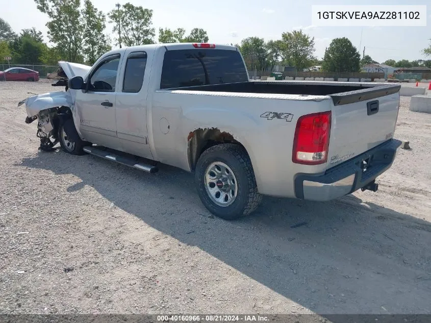 2010 GMC Sierra 1500 Sle VIN: 1GTSKVEA9AZ281102 Lot: 40160966