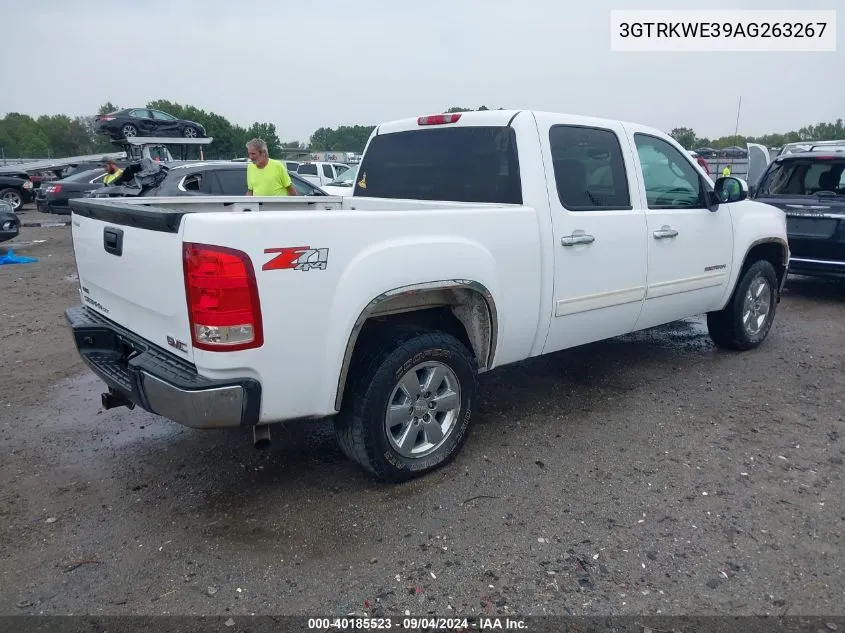 2010 GMC Sierra 1500 Slt VIN: 3GTRKWE39AG263267 Lot: 40185523