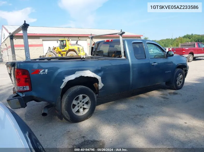 2010 GMC Sierra 1500 Sle VIN: 1GTSKVE05AZ233586 Lot: 40194795