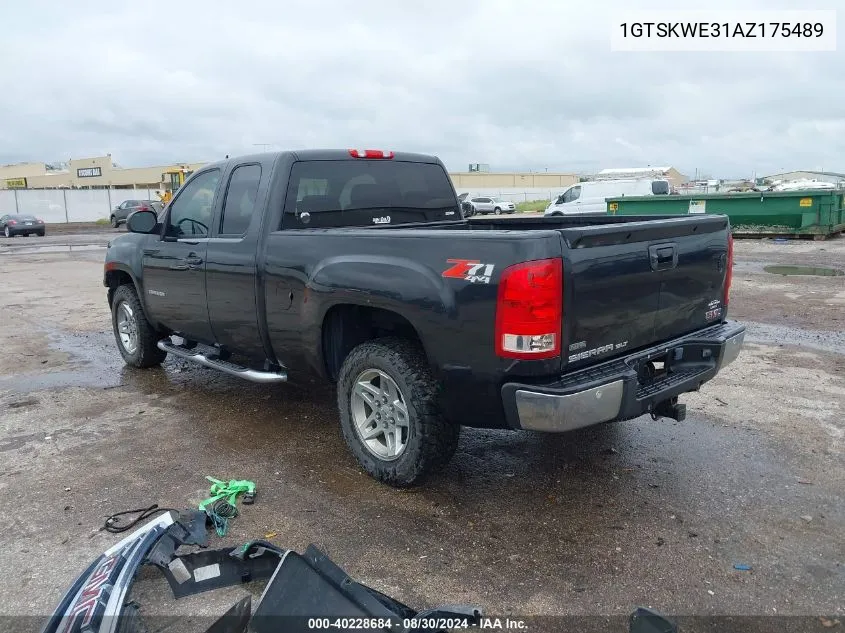 2010 GMC Sierra 1500 Slt VIN: 1GTSKWE31AZ175489 Lot: 40228684