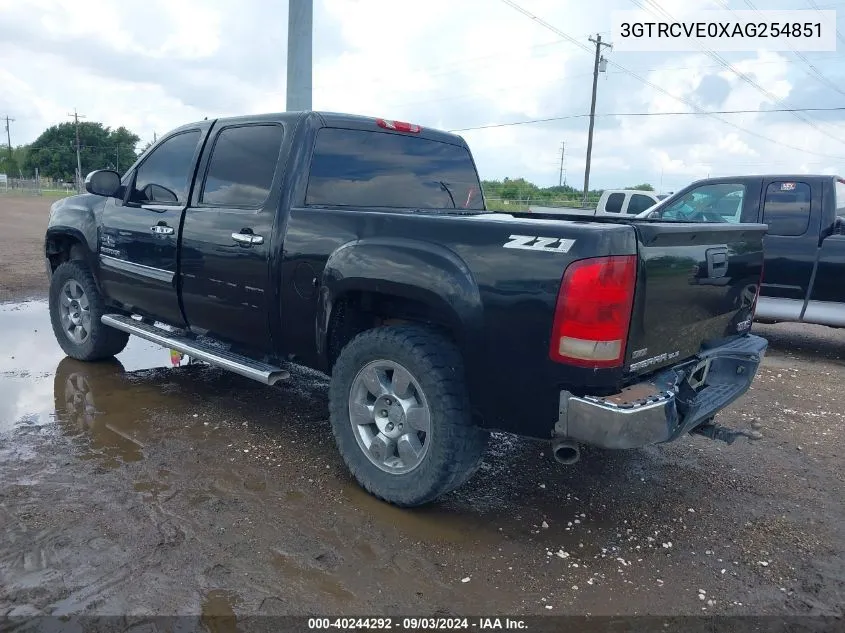 2010 GMC Sierra 1500 Sle VIN: 3GTRCVE0XAG254851 Lot: 40244292