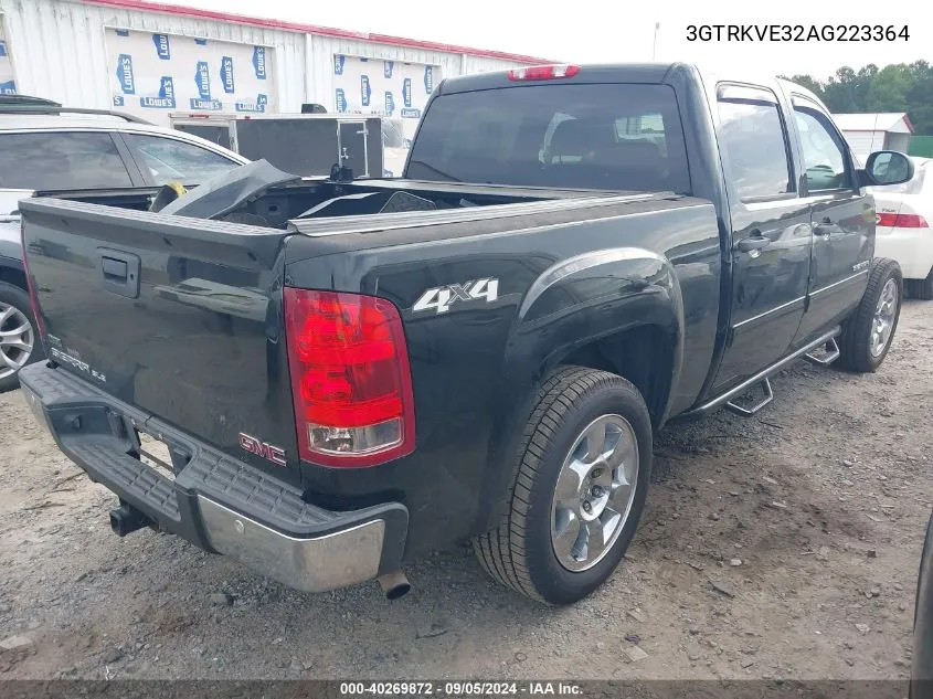 2010 GMC Sierra 1500 Sle VIN: 3GTRKVE32AG223364 Lot: 40269872