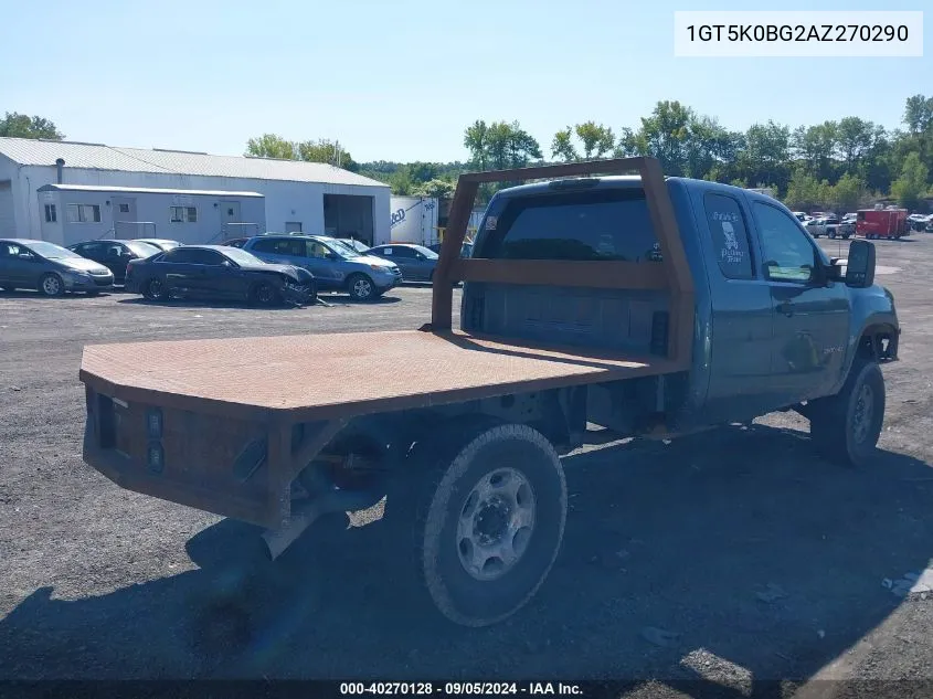 1GT5K0BG2AZ270290 2010 GMC Sierra 2500Hd Sle