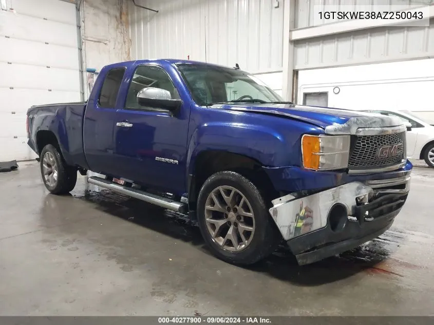 2010 GMC Sierra 1500 Slt VIN: 1GTSKWE38AZ250043 Lot: 40277900