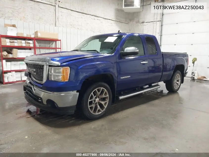 2010 GMC Sierra 1500 Slt VIN: 1GTSKWE38AZ250043 Lot: 40277900