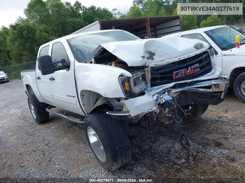 2010 GMC Sierra 1500 Sle VIN: 3GTRKVE34AG277619 Lot: 40279071