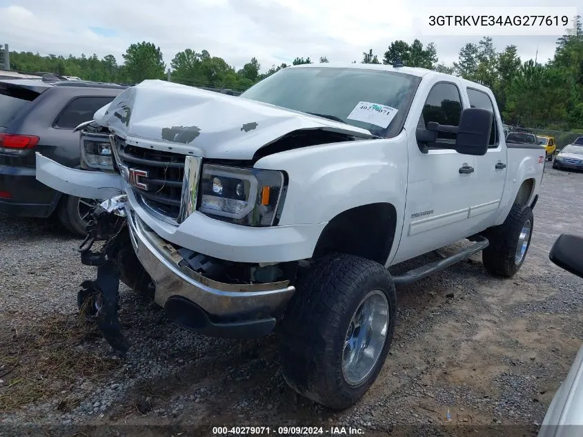 2010 GMC Sierra 1500 Sle VIN: 3GTRKVE34AG277619 Lot: 40279071