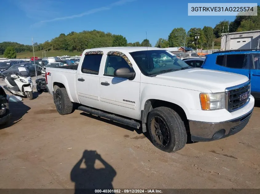 2010 GMC Sierra K1500 Sle VIN: 3GTRKVE31AG225574 Lot: 40301852