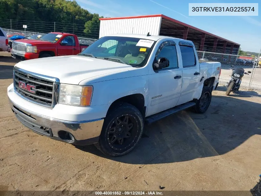 2010 GMC Sierra K1500 Sle VIN: 3GTRKVE31AG225574 Lot: 40301852