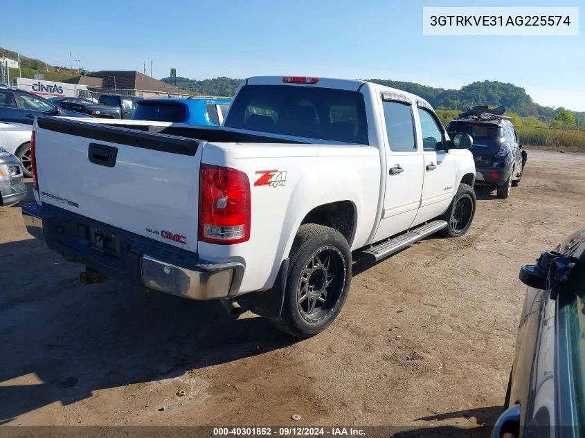 2010 GMC Sierra K1500 Sle VIN: 3GTRKVE31AG225574 Lot: 40301852