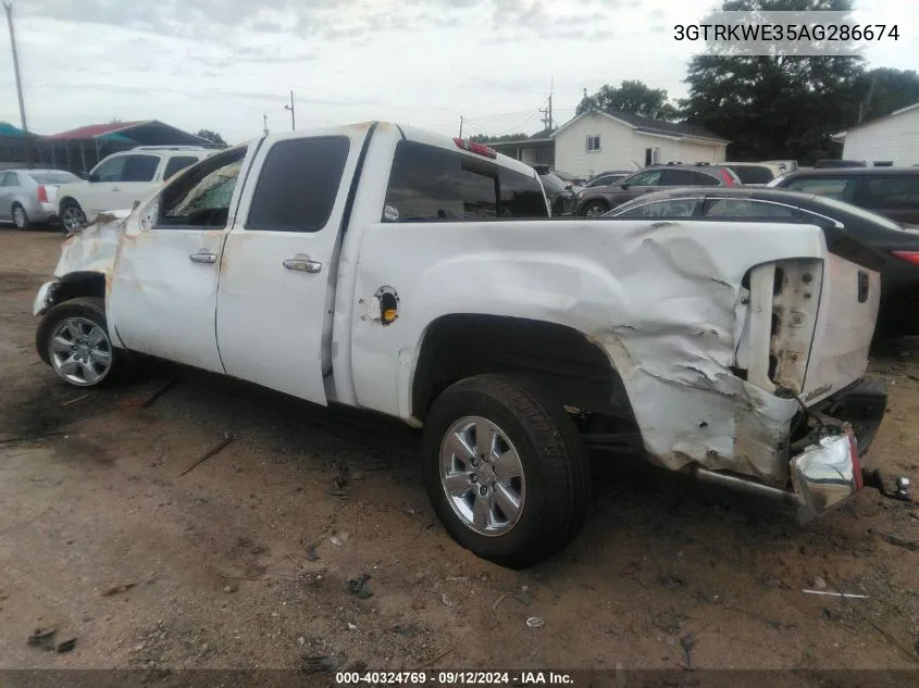 3GTRKWE35AG286674 2010 GMC Sierra 1500 Slt