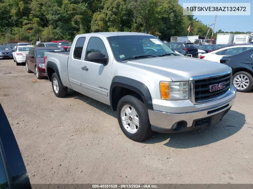 2010 GMC Sierra 1500 Sle VIN: 1GTSKVE38AZ132472 Lot: 40351528