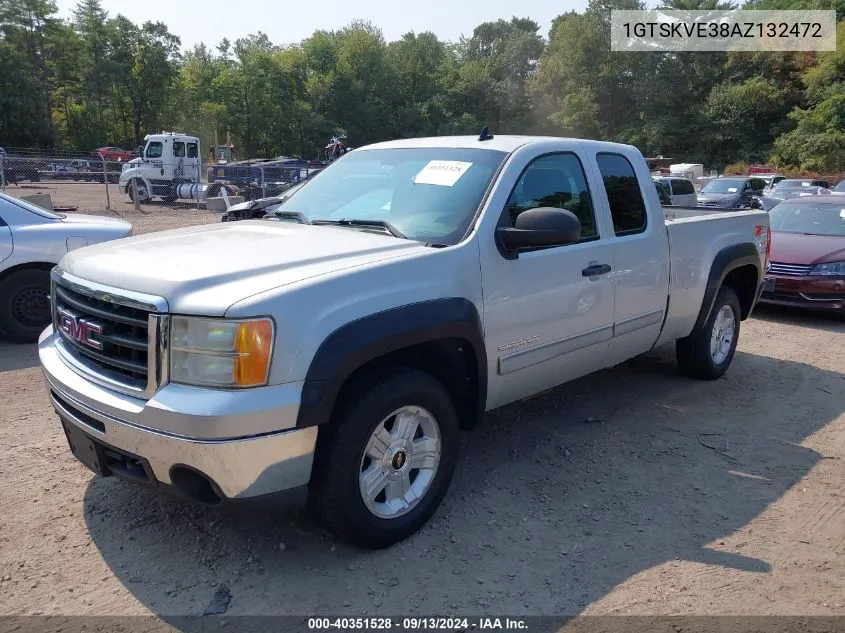 2010 GMC Sierra 1500 Sle VIN: 1GTSKVE38AZ132472 Lot: 40351528