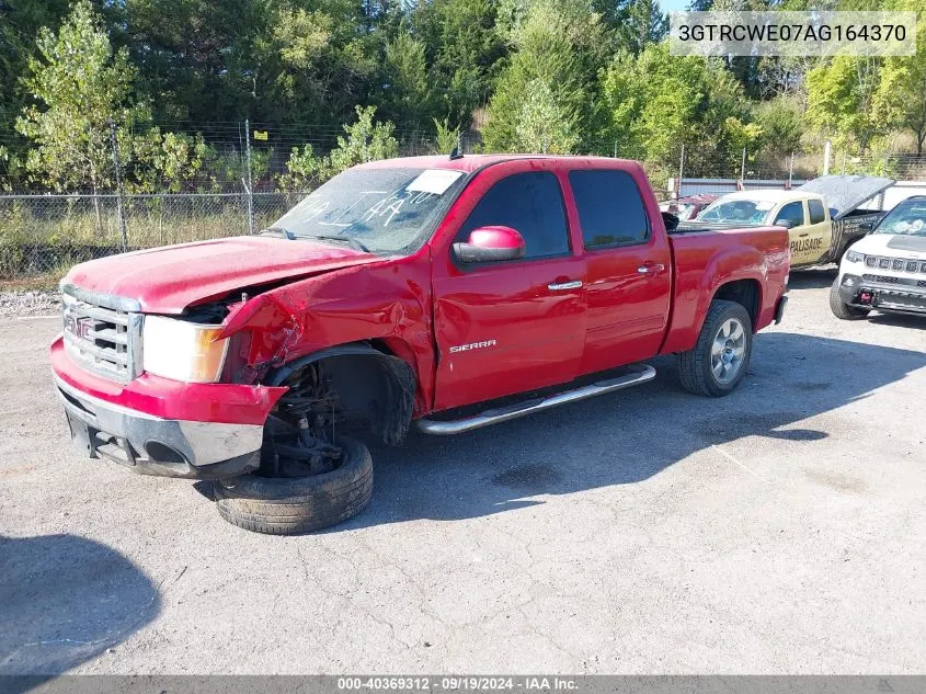 2010 GMC Sierra 1500 Slt VIN: 3GTRCWE07AG164370 Lot: 40369312