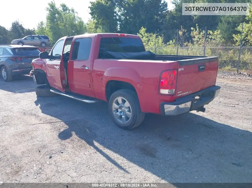 2010 GMC Sierra 1500 Slt VIN: 3GTRCWE07AG164370 Lot: 40369312