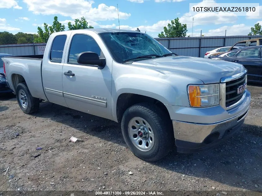 2010 GMC Sierra 1500 Sl VIN: 1GTSKUEAXAZ261810 Lot: 40371386