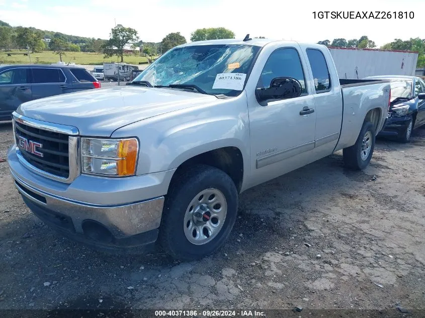 2010 GMC Sierra 1500 Sl VIN: 1GTSKUEAXAZ261810 Lot: 40371386