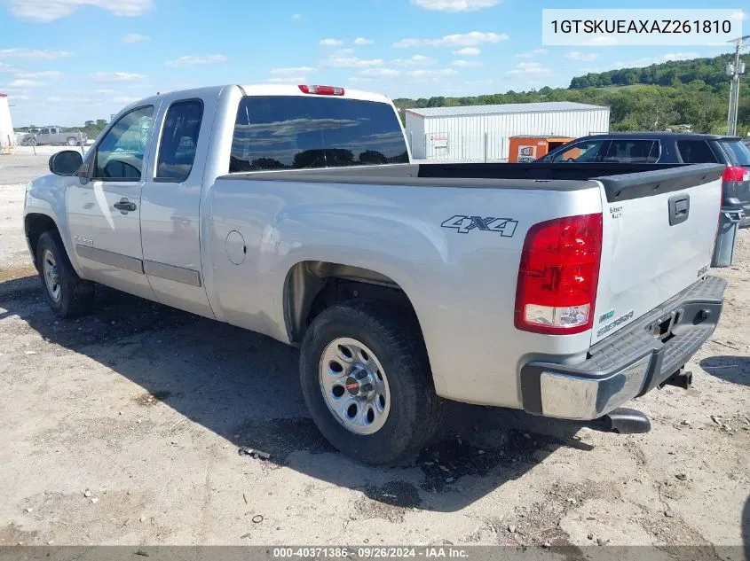 2010 GMC Sierra 1500 Sl VIN: 1GTSKUEAXAZ261810 Lot: 40371386