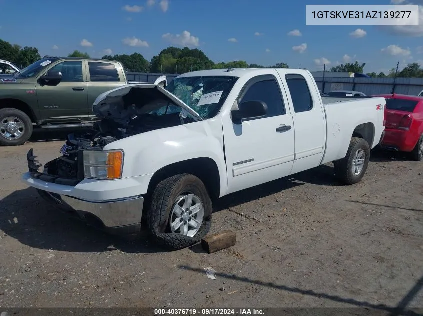 2010 GMC Sierra 1500 Sle VIN: 1GTSKVE31AZ139277 Lot: 40376719