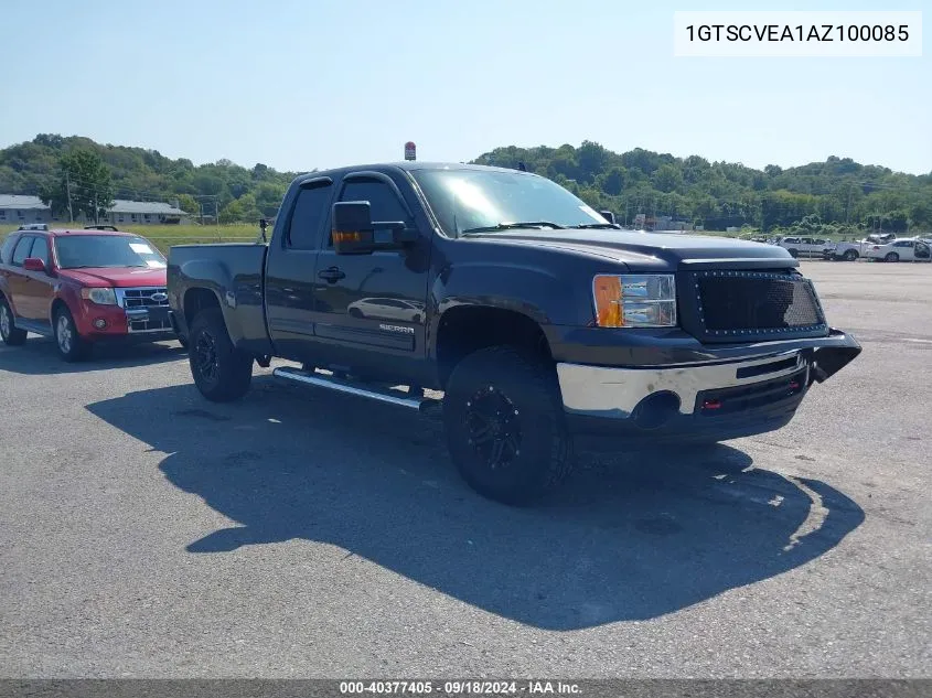 1GTSCVEA1AZ100085 2010 GMC Sierra 1500 Sle