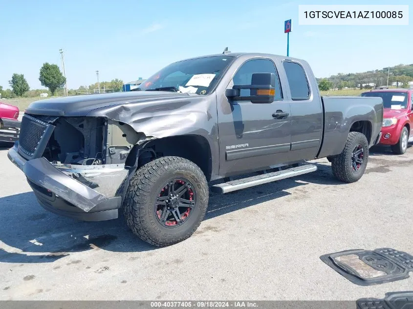 2010 GMC Sierra 1500 Sle VIN: 1GTSCVEA1AZ100085 Lot: 40377405