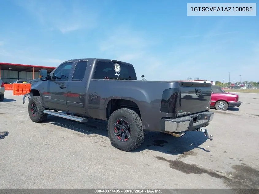 1GTSCVEA1AZ100085 2010 GMC Sierra 1500 Sle